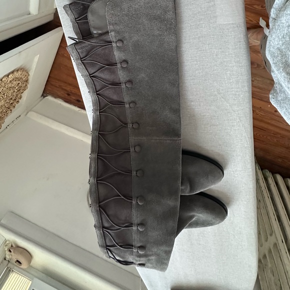 Vince Camuto Gray Over the Knee Boots suede - Picture 5 of 9
